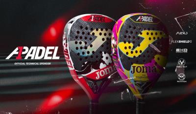 Joma and A1 Padel launch the special edition of the Tournament Pro and Gold Pro rackets